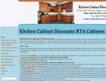 Tablet Screenshot of kitchencabinetdiscounts.com